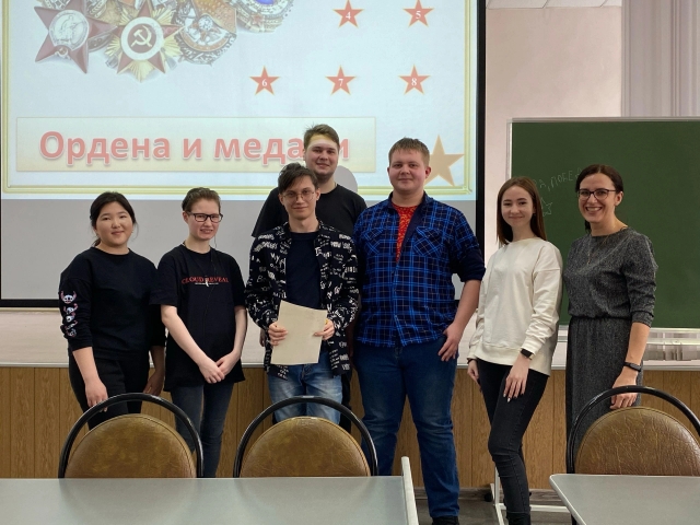 Студенты-информатики приняли участие в мероприятии, посвященное празднику «День Защитника Отечества»